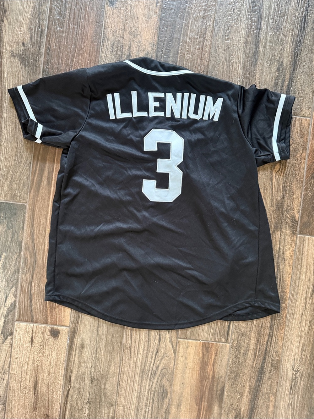 Illenium Black Jersey with White Embroidered Lettering - Picture 3 of 3
